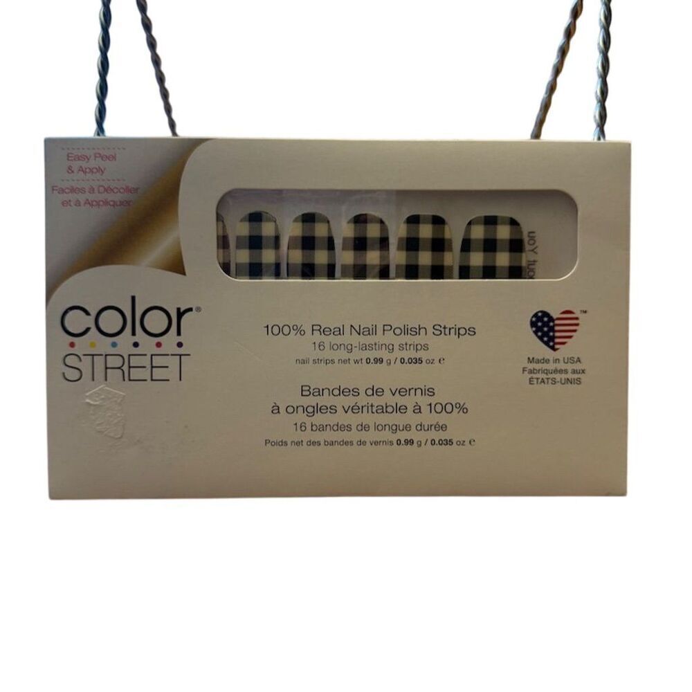 Color Street Multicolor Plaid Nail Polish Strips